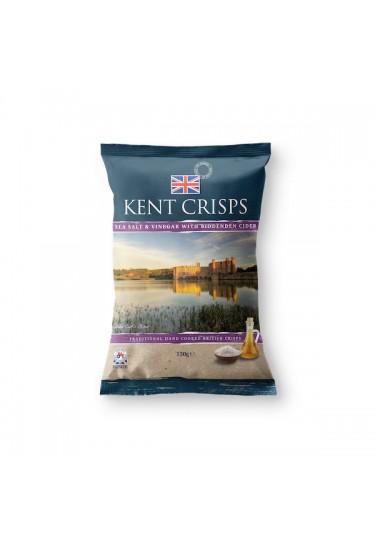Kent Crisps Sea Salt & Vinegar & Biddenden Cider Kent Crisps 150g Bag