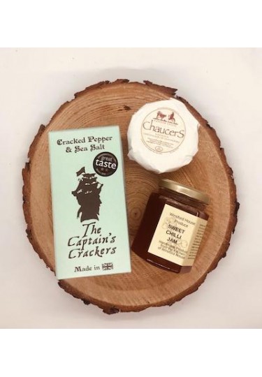 Kent Chaucer Camembert Cheese, Crackers and Chilli Jam Set